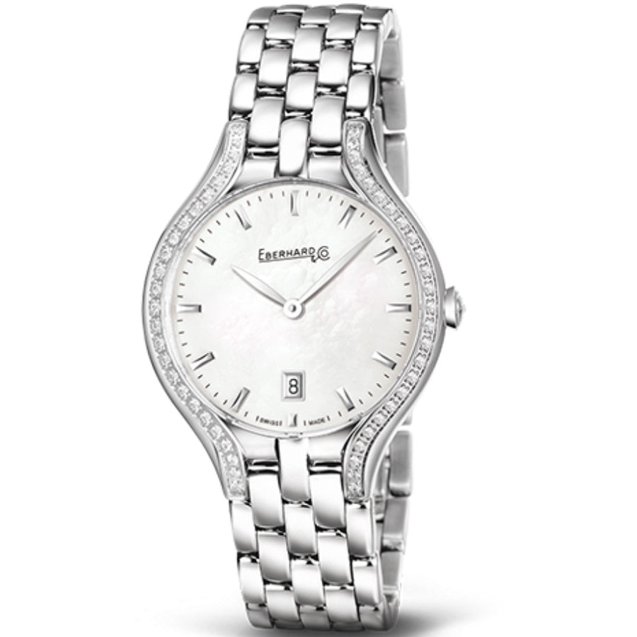 Orologio Donna EBERHARD Rêve - Quadrante In Madreperla Bianca - 61009.01 BR CA/MOP BIANCA