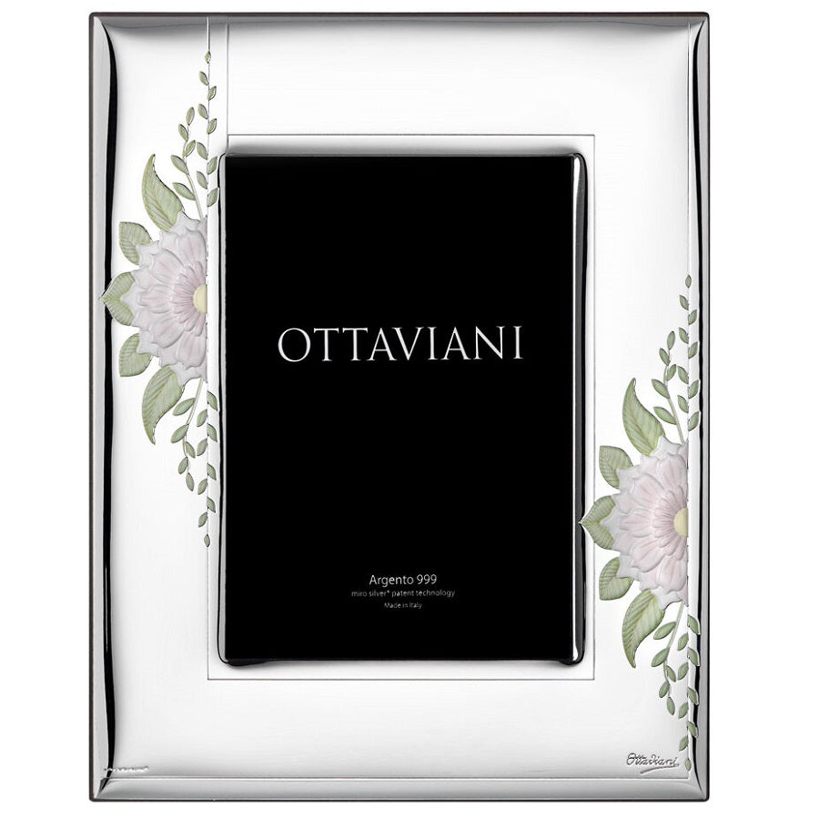 Portafoto Miro Silver OTTAVIANI Fiori Pesca - 4014W