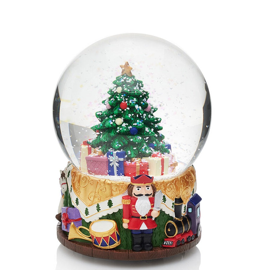 Scultura OTTAVIANI Boule in Vetro con Albero di Natale - 22421