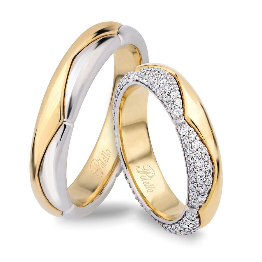 Coppia Fedi POLELLO Anniversario 50° - 3449DGPT/3449UGPT