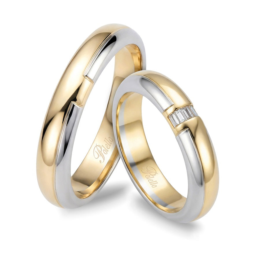 Coppia Fedi POLELLO Anniversario 50° - 3450DGPT/3450UGPT