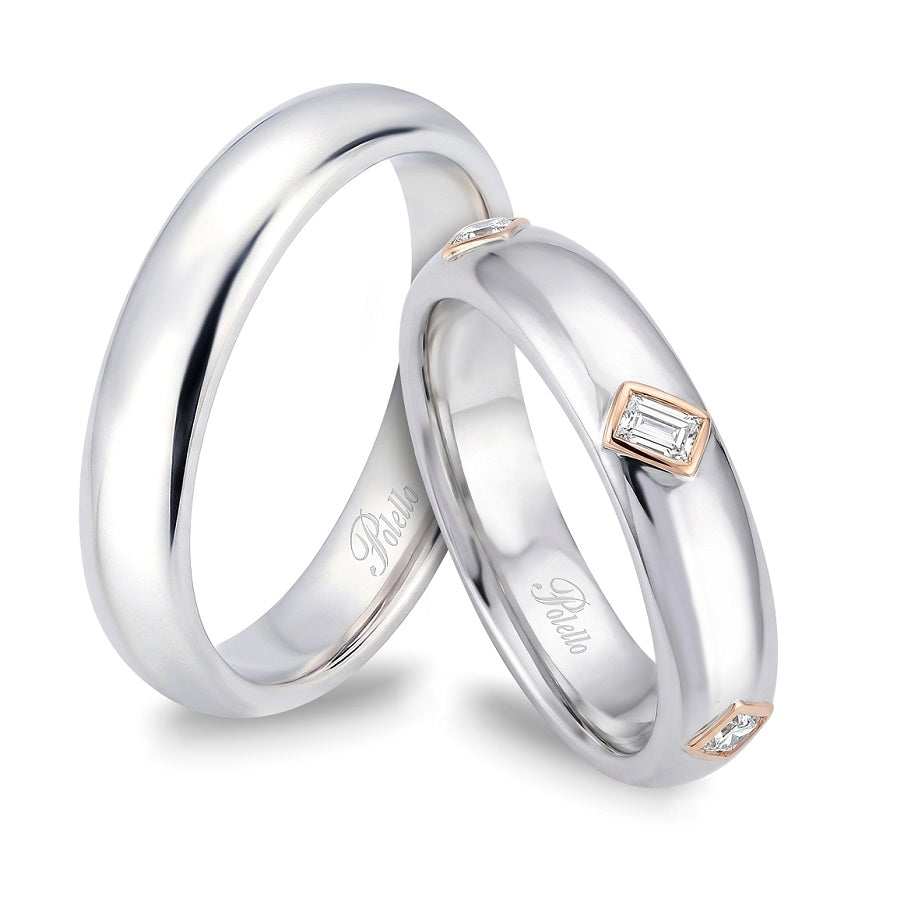 Coppia Fedi POLELLO Anniversario 50° - 3451DPTR/3451UPT