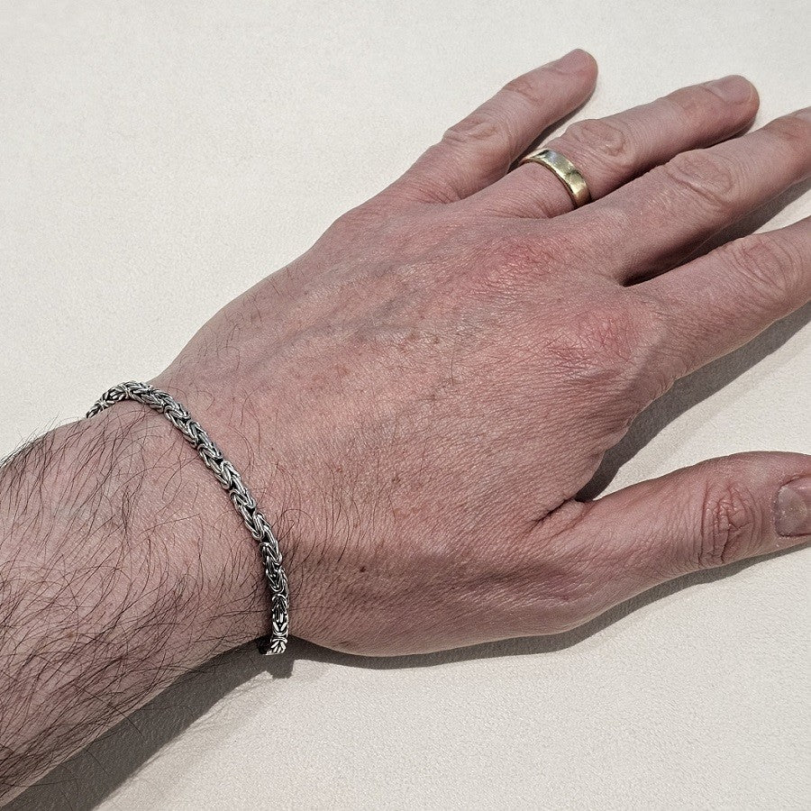 Bracciale Uomo HECTOR by MARCELLO PANE Silver - BRUR042 - immagine 3