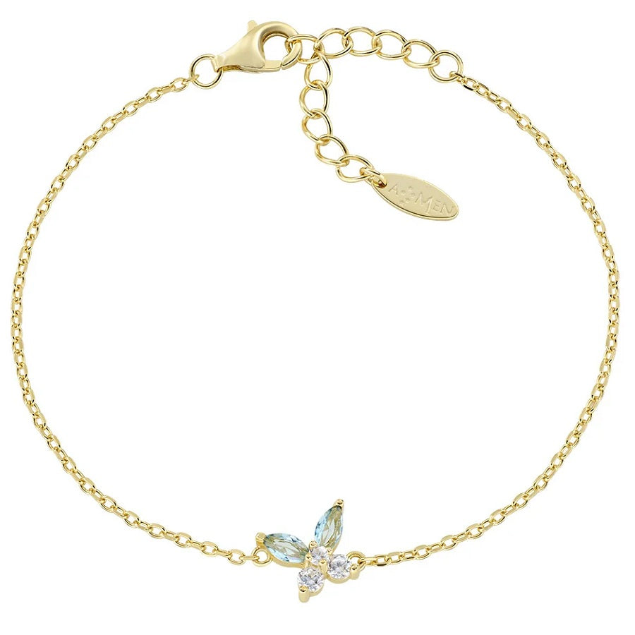 Bracciale Donna AMEN Fiori - BRBUTGBLB