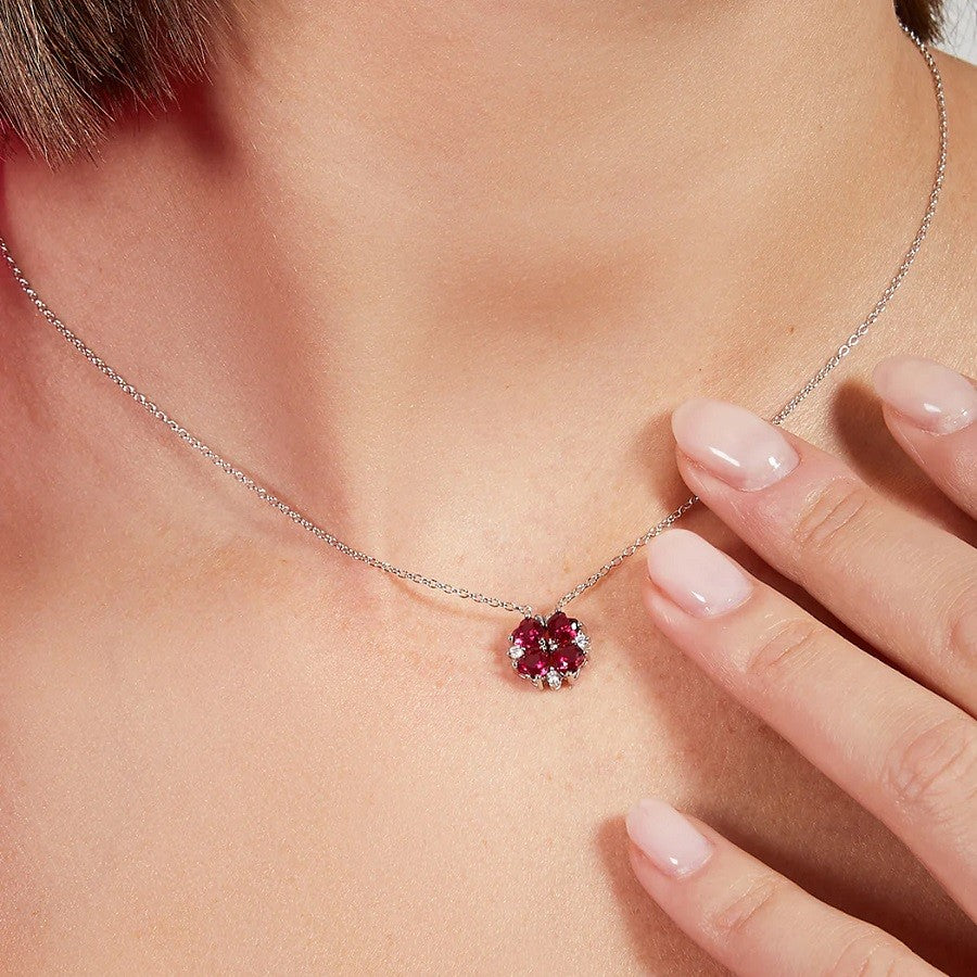 Collana Donna AMEN Quadricuore - CLPMHBR - immagine 2