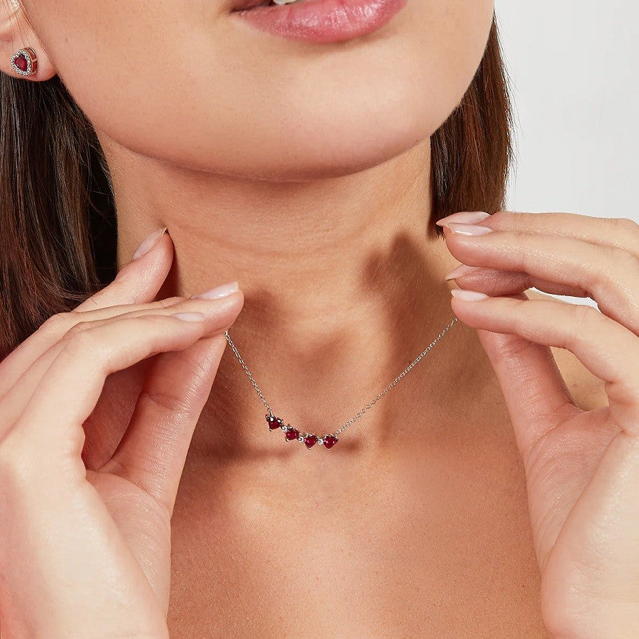 Collana Donna AMEN Quadricuore - CLPMHBR - immagine 3