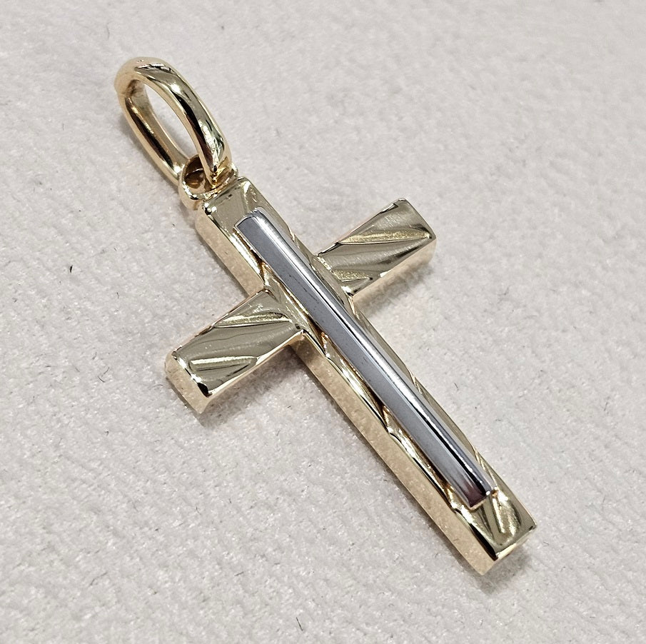 Pendente Croce Uomo in ORO 750 (18KT) - 2755.CR365X30.9