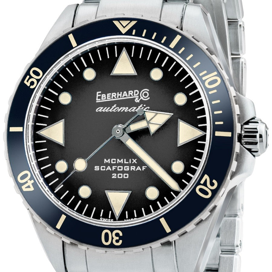 Orologio Uomo EBERHARD Scafograf 200 MCMLIX - 41047.01 CA2C/NERO - immagine 2