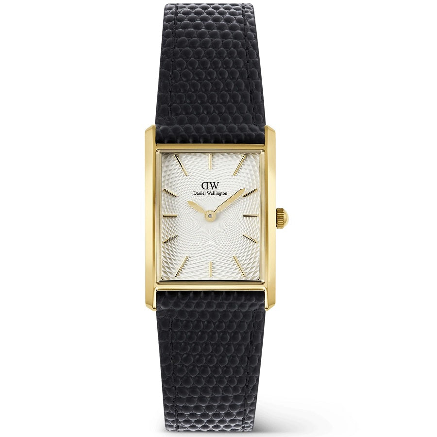 Orologio Uomo DANIEL WELLINGTON Bound Black Lizard Guilloché Gold - DW00100899