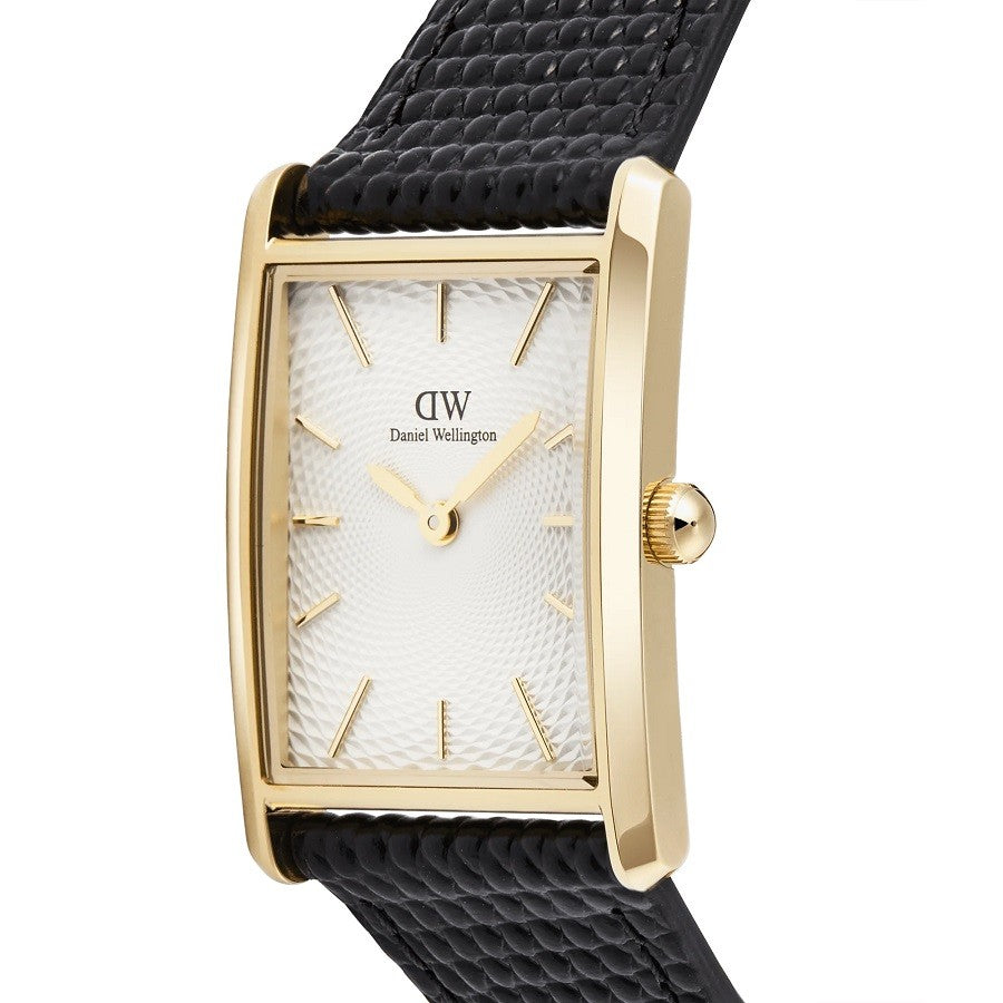 Orologio Uomo DANIEL WELLINGTON Bound Black Lizard Guilloché Gold - DW00100899 - immagine 4