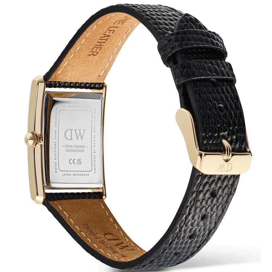 Orologio Uomo DANIEL WELLINGTON Bound Black Lizard Guilloché Gold - DW00100899 - immagine 5