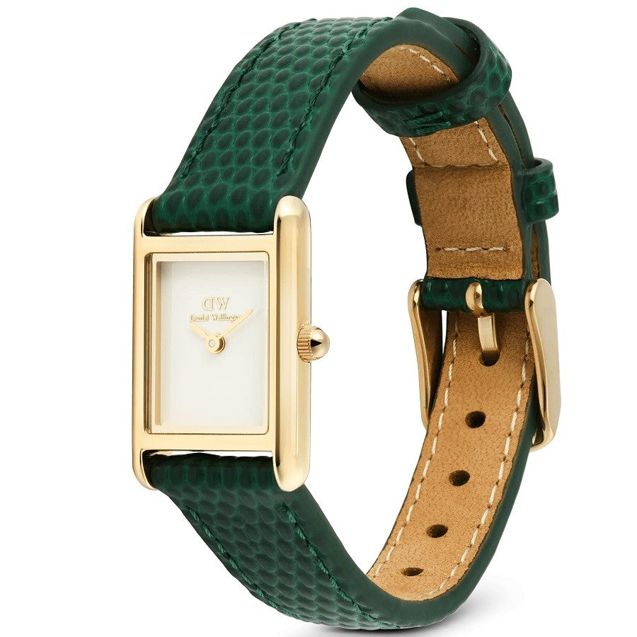 Orologio Donna DANIEL WELLINGTON Bound Mini Green Lizard Gold - DW00100906 - immagine 3