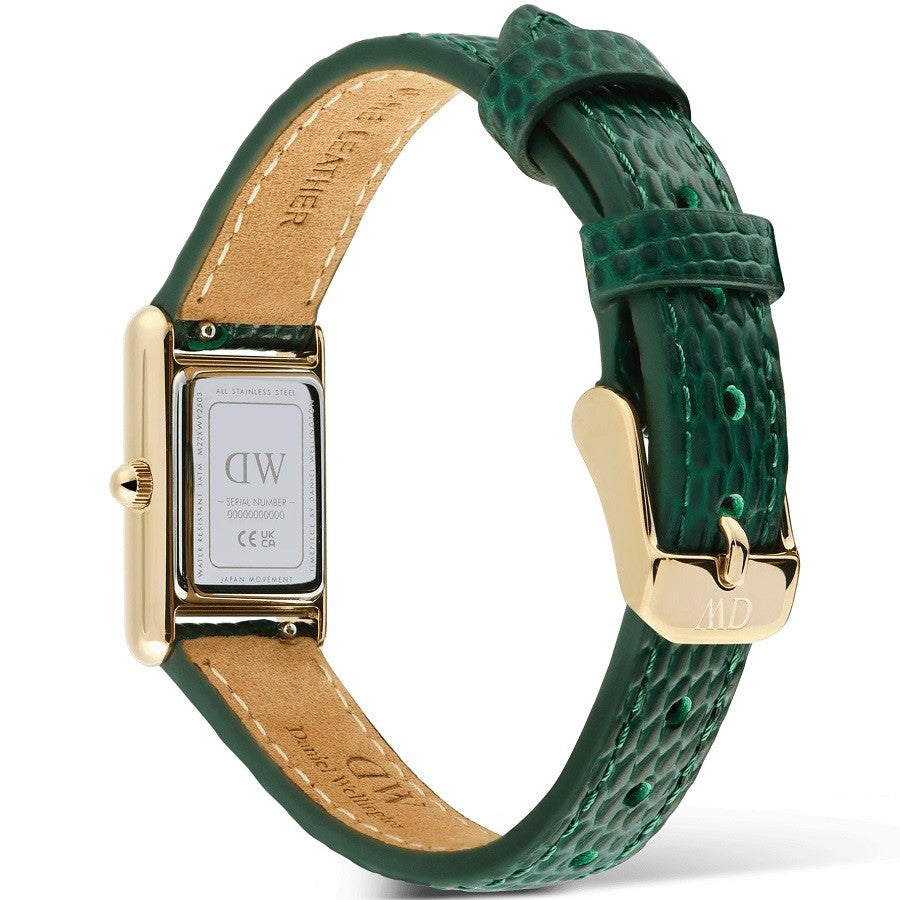 Orologio Donna DANIEL WELLINGTON Bound Mini Green Lizard Gold - DW00100906 - immagine 5