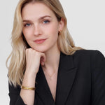 Bracciale Unisex DANIEL WELLINGTON Arch Cuff Gold Large 6 mm - DW00401940 - immagine 3