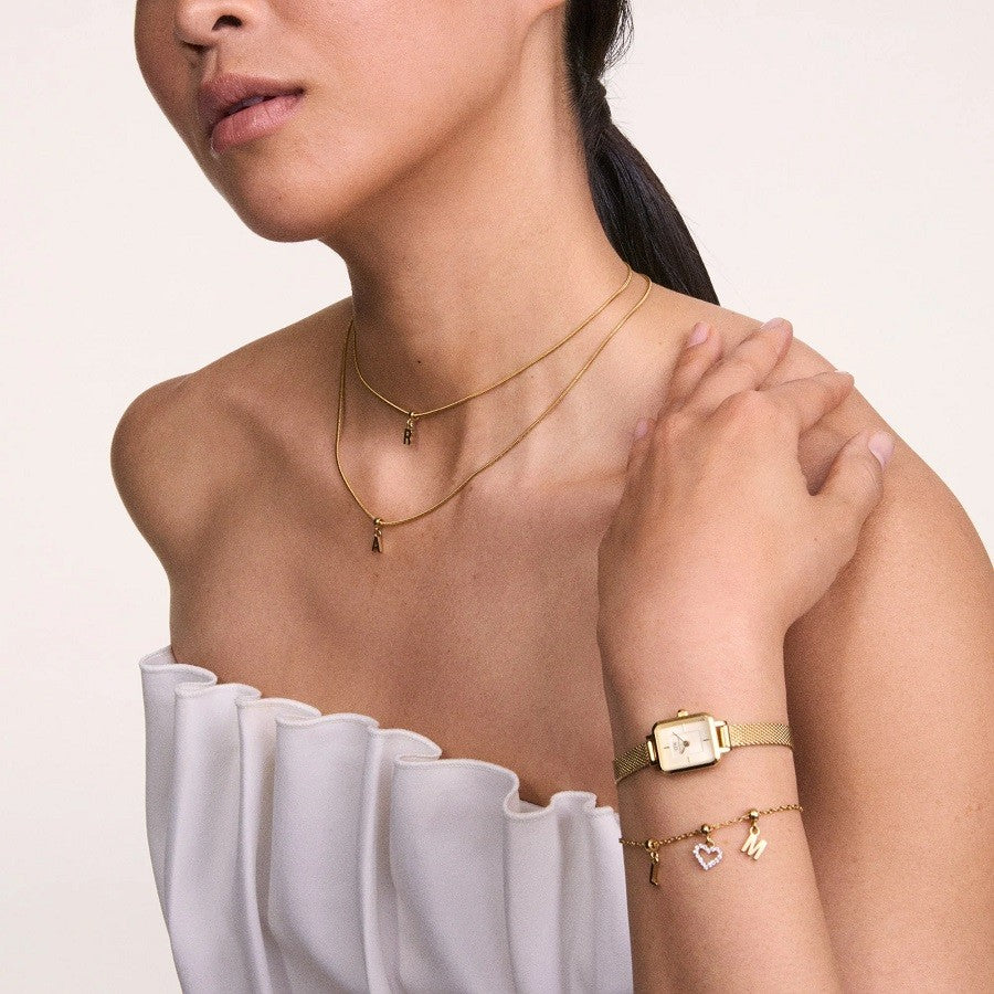Orologio Donna DANIEL WELLINGTON Quadro Mini Evergold Champagne - DW00100656 - immagine 3