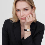 Orologio Donna DANIEL WELLINGTON Ophelia Mini Black Lizard White Guilloché Gold - DW00100890 - immagine 2