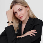 Orologio Donna DANIEL WELLINGTON Ophelia Mini Black Lizard Unitone Guilloché Gold - DW00100897 - immagine 3