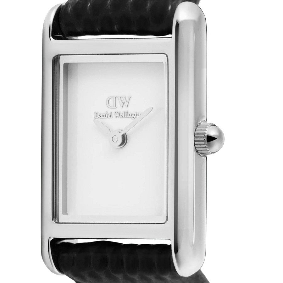 Orologio Donna DANIEL WELLINGTON Bound Mini Black Lizard Silver - DW00100901 - immagine 4