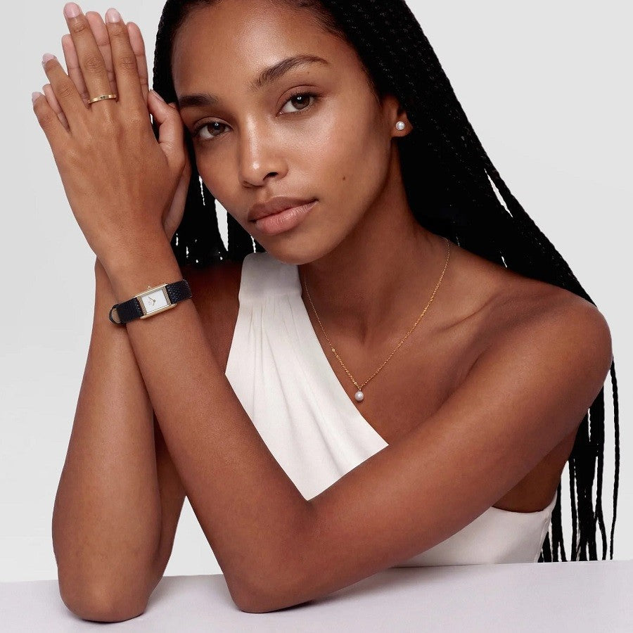 Orologio Donna DANIEL WELLINGTON Bound Mini Black Lizard Gold - DW00100903 - immagine 2