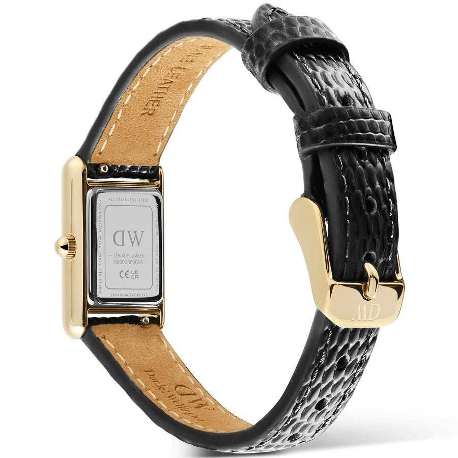 Orologio Donna DANIEL WELLINGTON Bound Mini Black Lizard Gold - DW00100903 - immagine 5