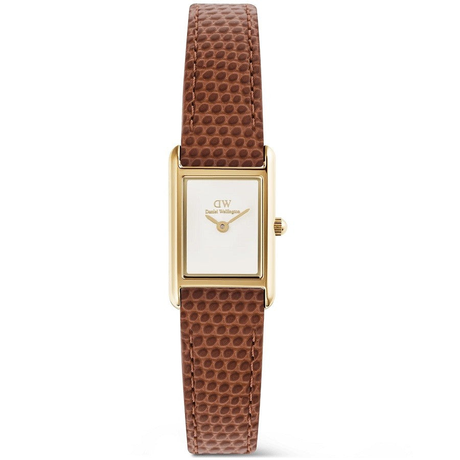Orologio Donna DANIEL WELLINGTON Bound Mini Light Brown Lizard Gold - DW00100905