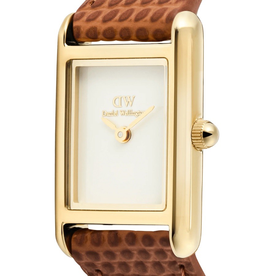 Orologio Donna DANIEL WELLINGTON Bound Mini Light Brown Lizard Gold - DW00100905 - immagine 4