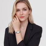 Orologio Donna DANIEL WELLINGTON Ophelia Mini Mesh White Silver - DW00100938 - immagine 2