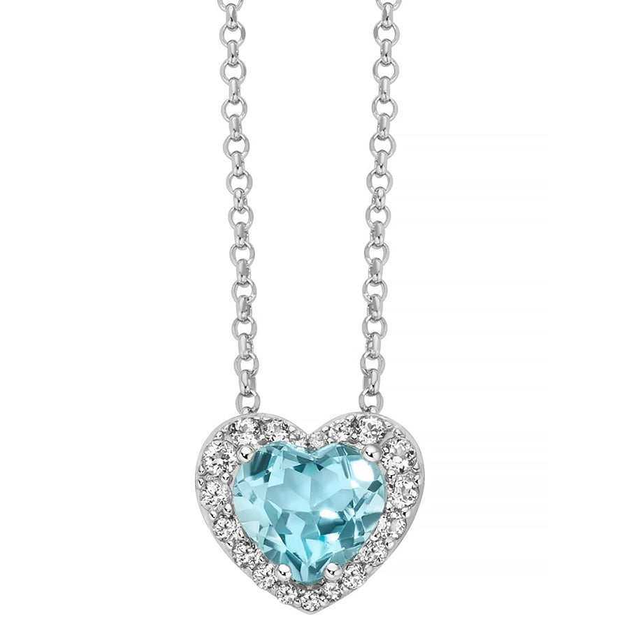Collana Donna MILUNA Gemma del Cielo 925 - CLD5434