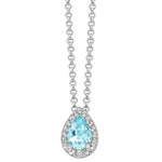 Collana Donna MILUNA Gemma del Cielo 925 - CLD5436