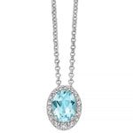 Collana Donna MILUNA Gemma del Cielo 925 - CLD5439