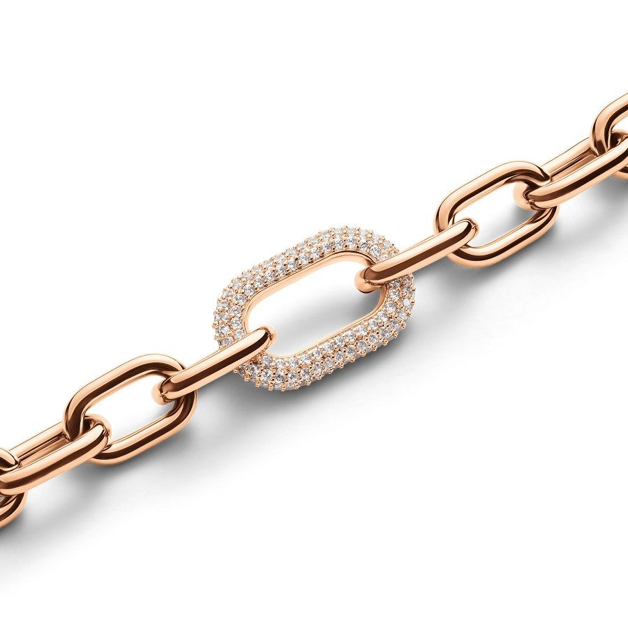 Bracciale Donna DANIEL WELLINGTON Crystal Link Rose Gold - DW00400575 - immagine 3