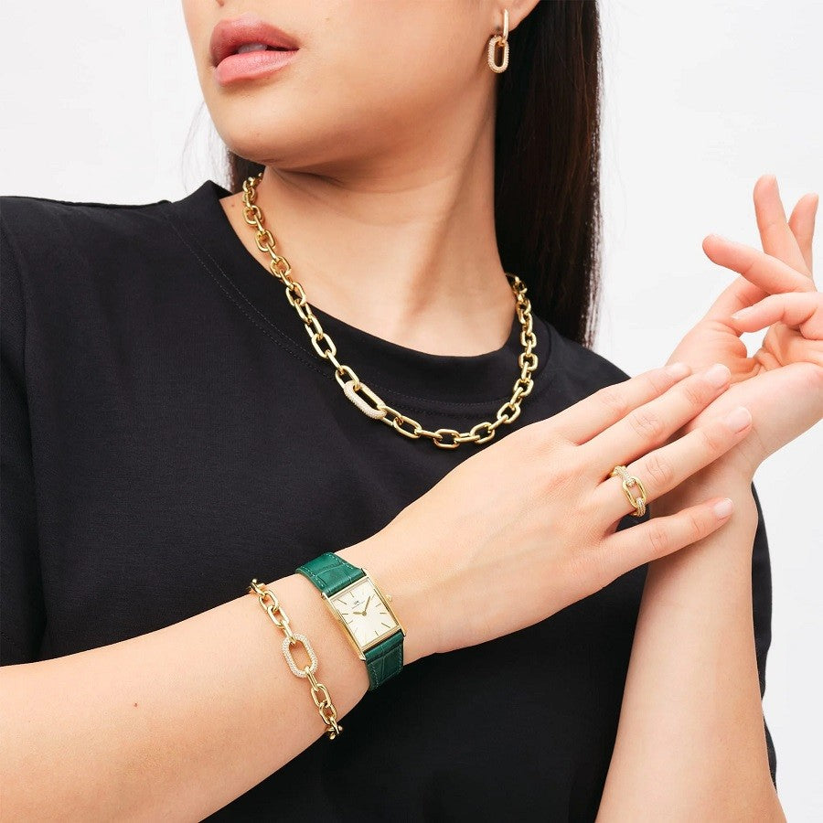Collana Donna DANIEL WELLINGTON Crystal Link Gold - DW00400589 - immagine 2