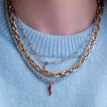 Collana Donna 4US CESARE PACIOTTI Saint Chili - 4UBR8990W - immagine 2