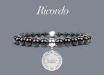 Bracciale Donna Gioielli CUOREPURO ITALIA  -  Black Stone  -   BR39TH