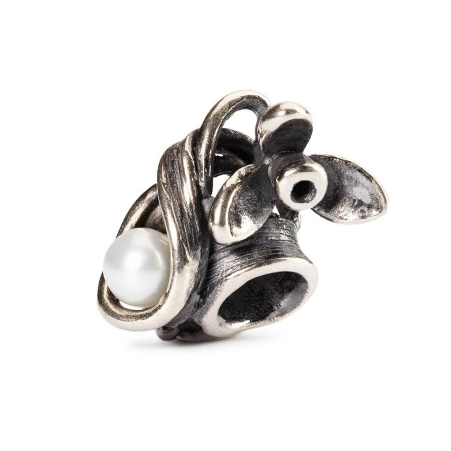 Beads Trollbeads TAGBE-00027   “Bucaneve di Gennaio”   in argento 925