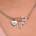 Collana Donna La Petite Story LPS10ASD01 in acciaio rodiato collezione Love - immagine 4