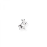 Mono Orecchino Donna Amen EB26 in argento 925 rodiato a forma di diavoletto