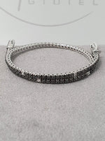 Bracciale Uomo GIORGIO VISCONTI in oro e diamanti bianchi e neri  -  BR37669UK