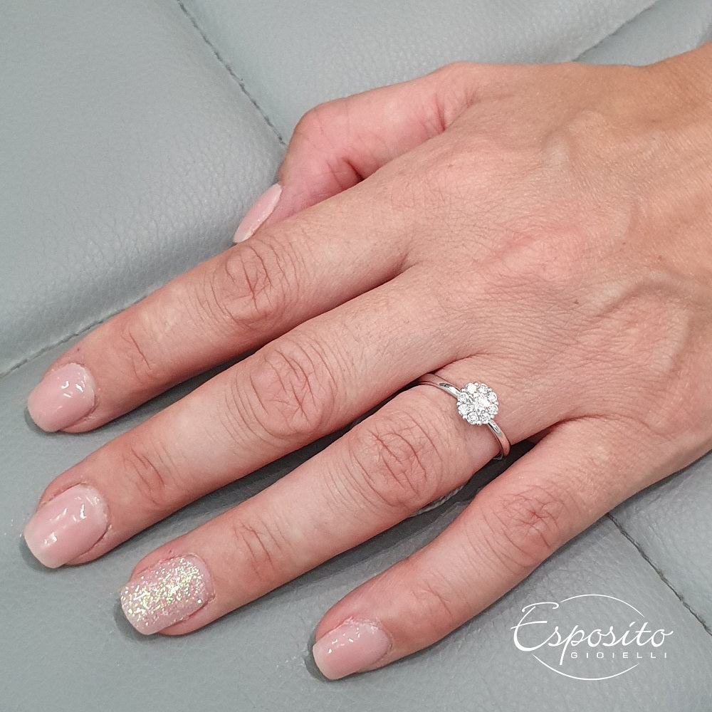 Anello Donna GIORGIO VISCONTI in oro con diamanti  -  AB16599B - immagine 2