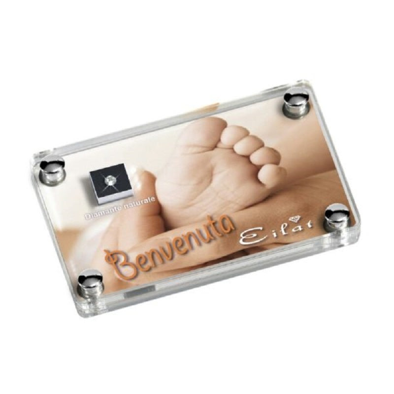 Blister Diamante EILAT DIAMONDS Nascita Bimba - LE007D