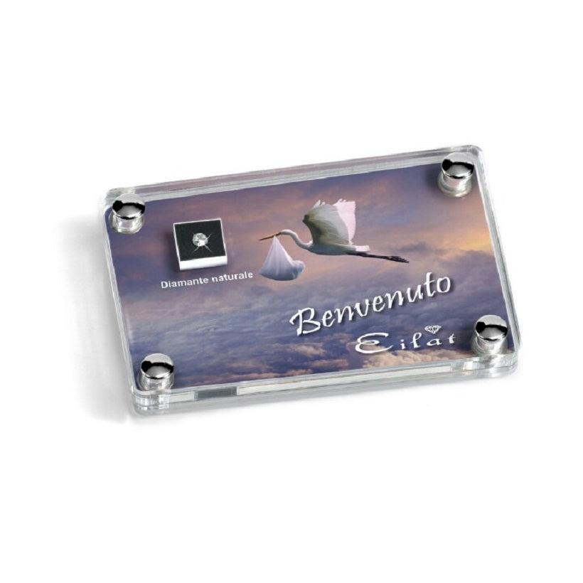 Blister Diamante EILAT DIAMONDS Nascita Bimbo - LE007D