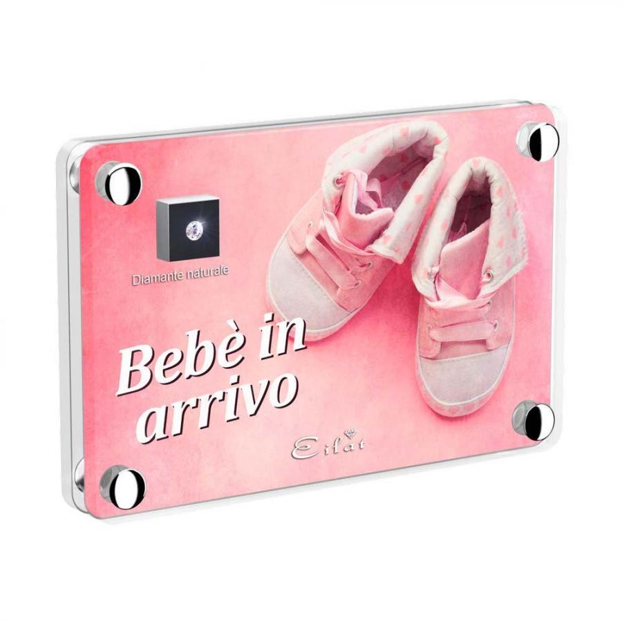 Blister Diamante EILAT DIAMONDS Nascita Bimba - LE008D