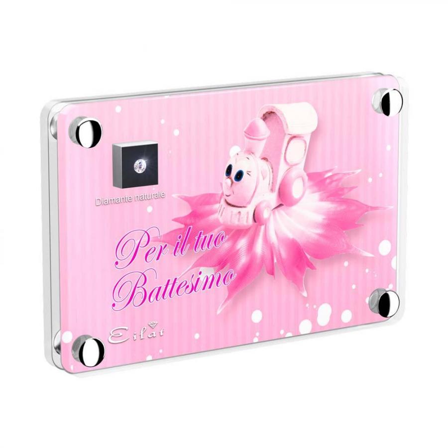 Blister Diamante EILAT DIAMONDS Battesimo Bimba - LE007D