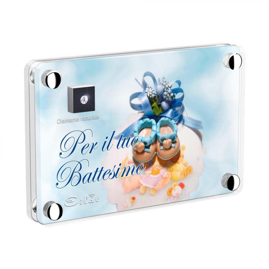 Blister Diamante EILAT DIAMONDS Battesimo Bimbo - LE007D