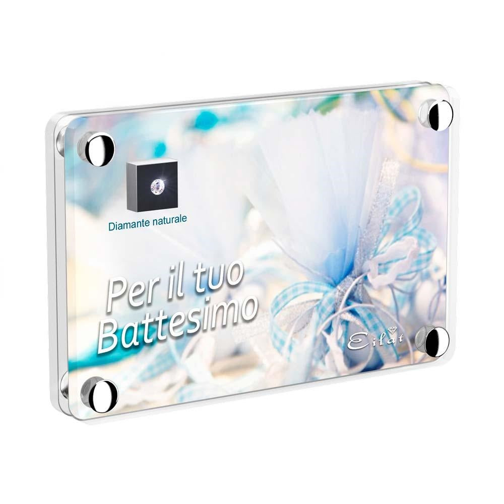 Blister Diamante EILAT DIAMONDS Battesimo Bimbo - LE017D