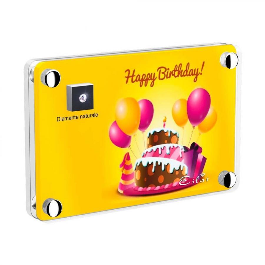 Blister Diamante EILAT DIAMONDS Compleanno - LE020D