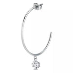 Mono Orecchino Donna La Petite Story LPS02AQM19 in acciaio rodiato collezione Single Earrings