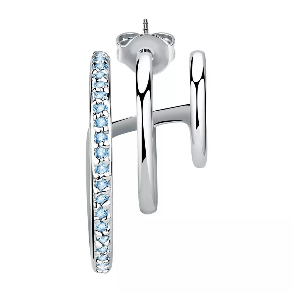 Mono Orecchino Donna La Petite Story LPS02AQM21 in ottone rodiato collezione Single Earrings - immagine 2