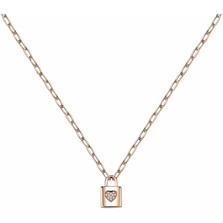 Collana Donna La Petite Story LPS10ASD03 in acciaio rosè collezione Love