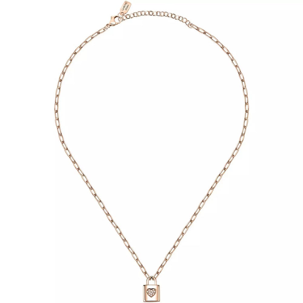 Collana Donna La Petite Story LPS10ASD03 in acciaio rosè collezione Love - immagine 2